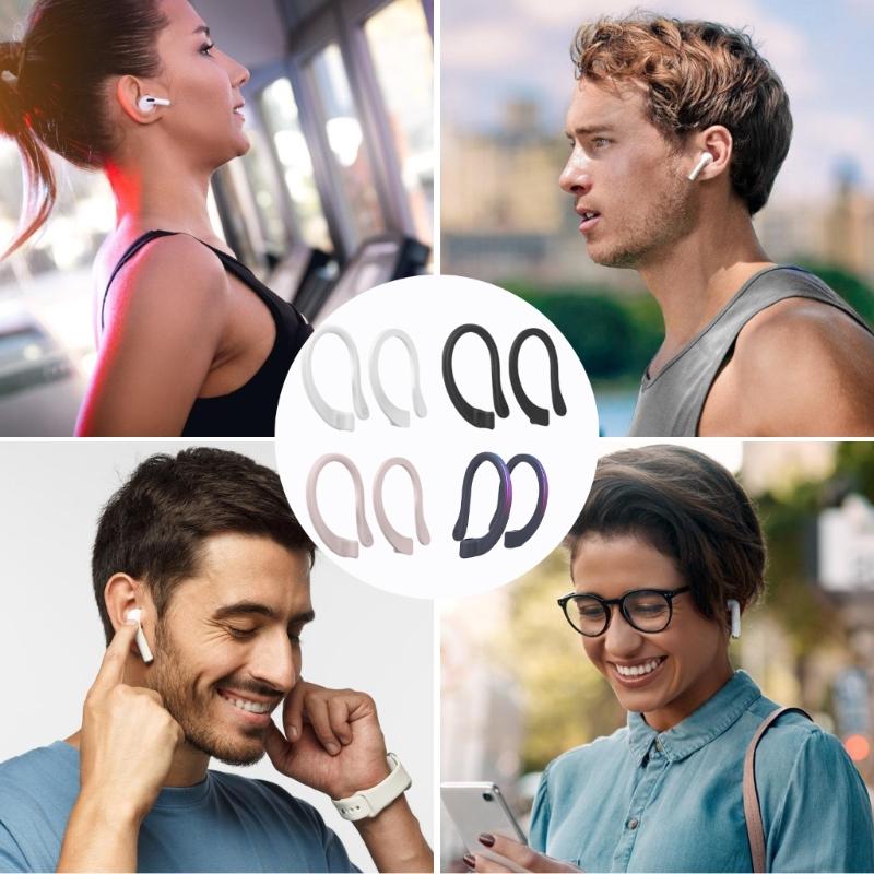NonSlip Ear Holders for 1/2/3 Soft Silicone Ear Accessories For Enhanced Stability While Active