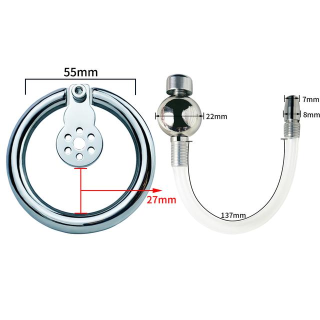 Men's Chastity Lock Metal Cb Lock Penis Cage Adult Toys Cockring Cuckold Femdom  Slave Chastity Belt Sissy Stainless Steel