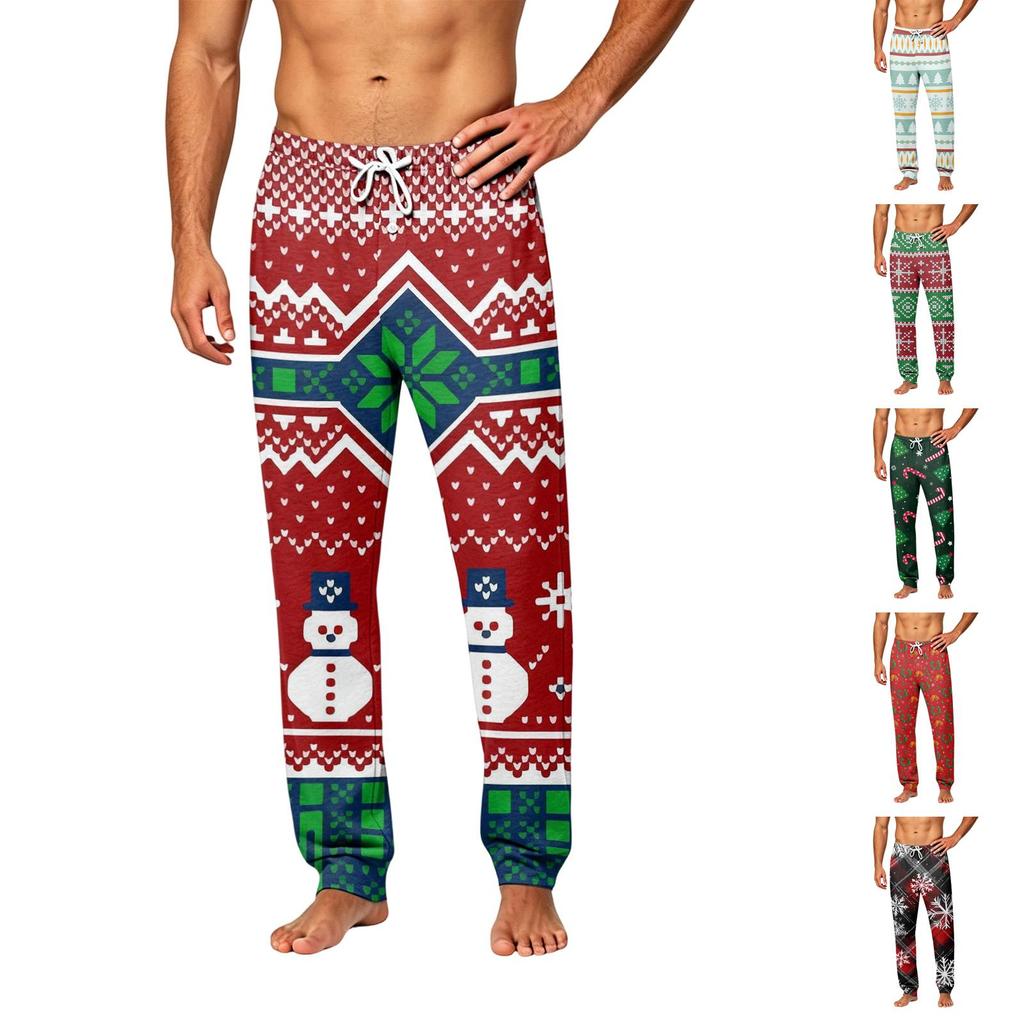 Pantaloni da Pigiama da Uomo con Elastico in Vita e Chiusura a Bottoni per e Nightwear