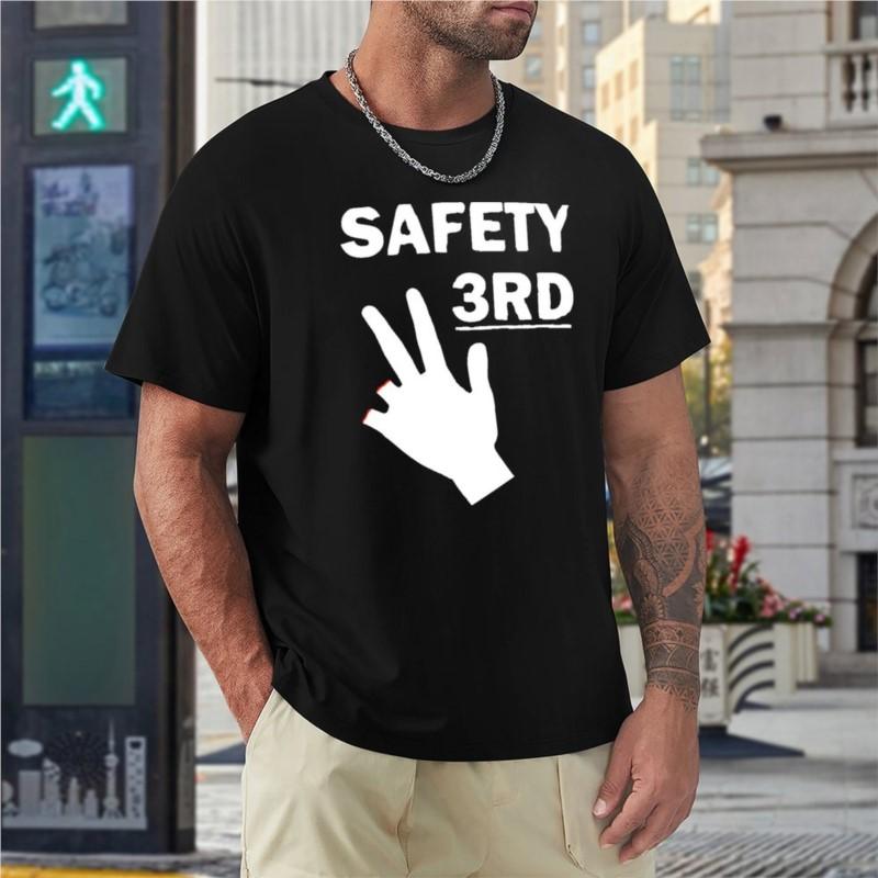 Safety Third T-Shirt cat shirts vintage clothes summer clothes men clothes