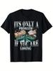 Tricou Umor Sarcastic Amuzant - Design 'Este o Problemă Doar Dacă Pierzi' w