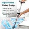 Adjustable Air Pressure Pipe Unclogger 3/5 Attachments For Toilet Sink Shower Drain Maintenance