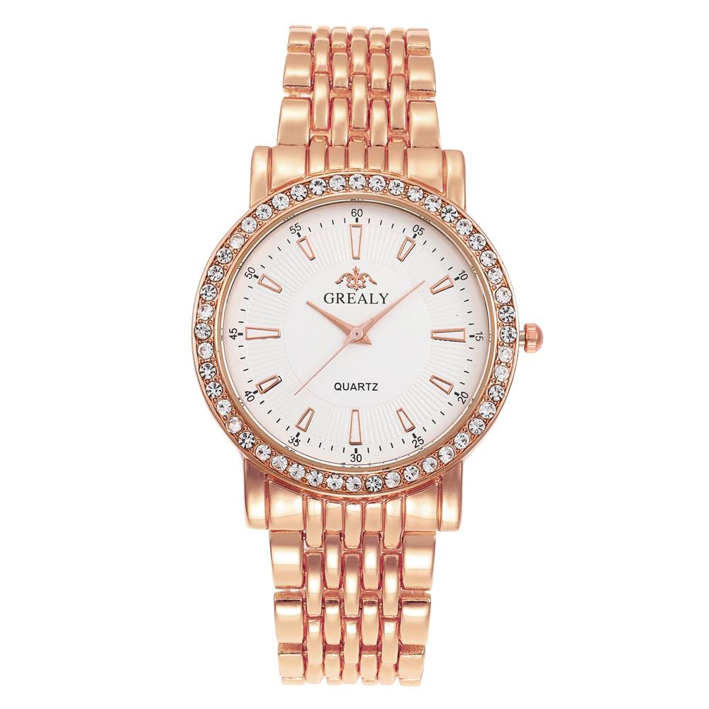 New Casual Watches Women Luxury Fashion Lovers Watch Rhinestone Stainless steel Quartz Watch Men Women Gift Business Wristwatch