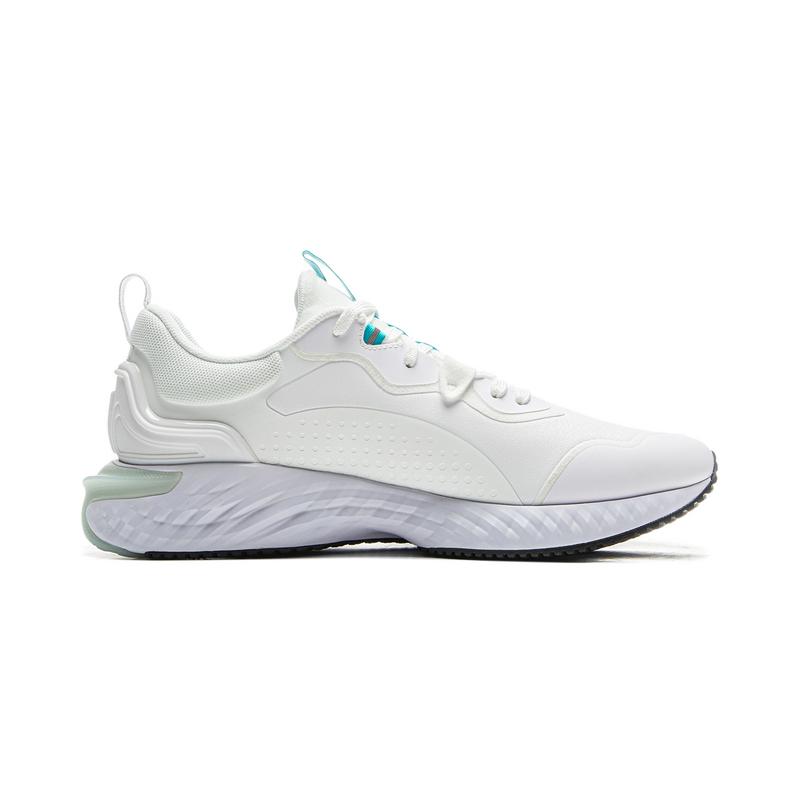 Li-Ning Fashionable Comfortable Versatile Non-Slip Lightweight Rebound Low-Top Casual Shoes Men Sneaker Standard-White AGLU305-1