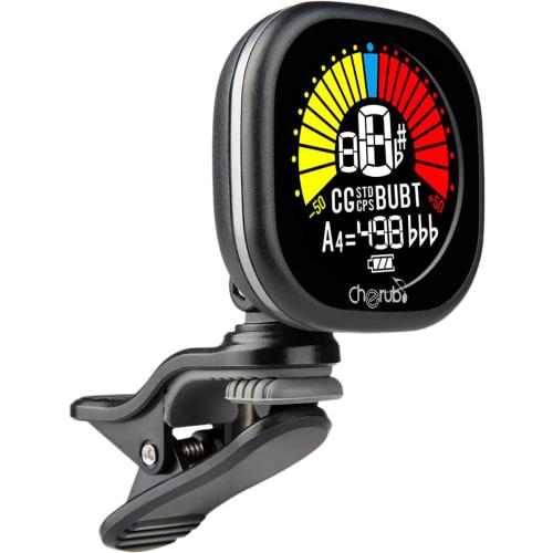 Cherub WST-675 V2 Rechargeable Clip-on Tuner, Rechargeable, Easy-to-Read Display, Multiple Tuning Modes (Ukulele, Bass, and Baritone), Compact Size, A
