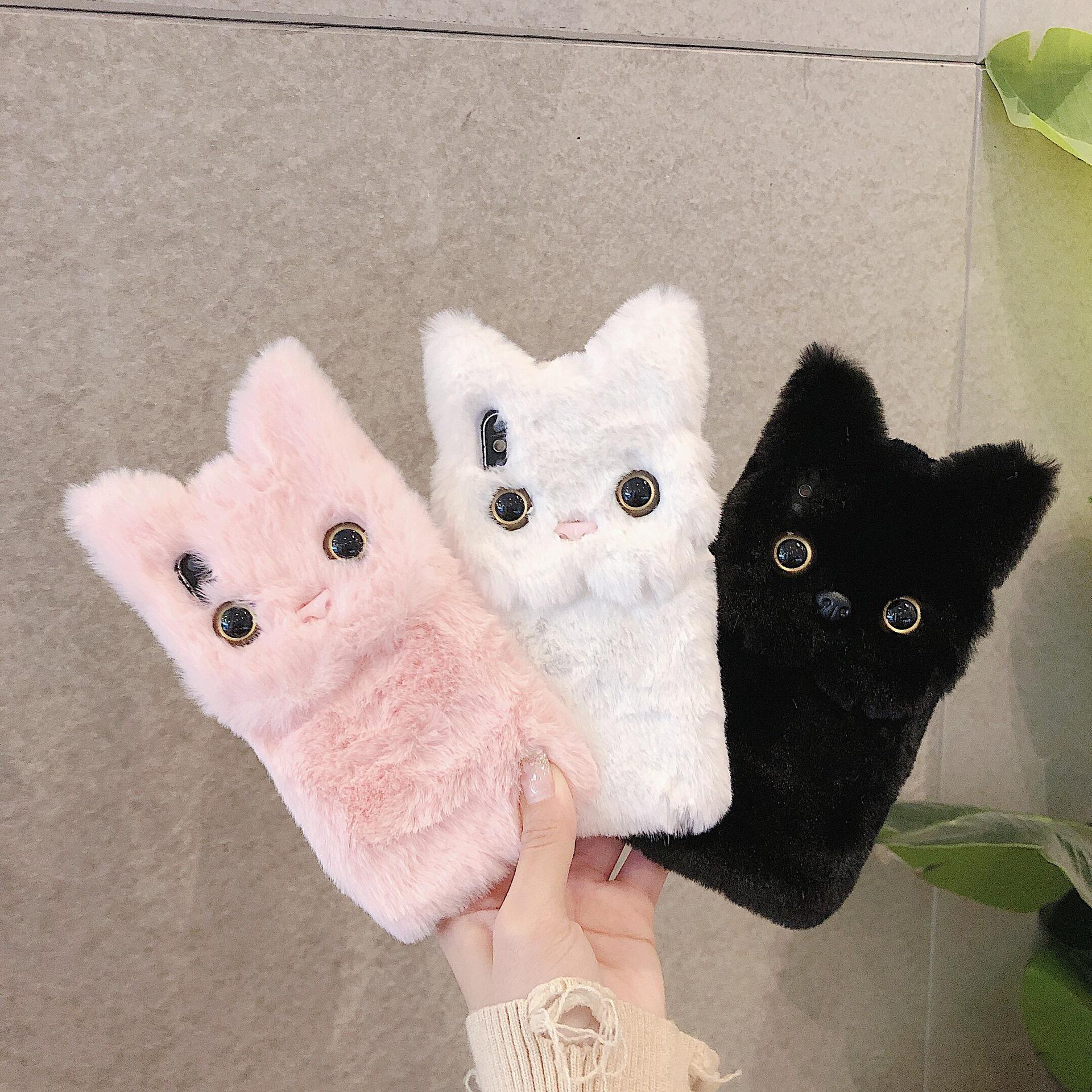 

Чехол 3D Cute Cat Plush для iPhone 15/14 Pro - Милый и Защитный iPhone12Mini