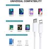 Chargeur Rapide USB-C - E.F.CONNECTION - iPhone 13/14 - Câble 1M - Blanc - Compatible avec plusieurs modèles