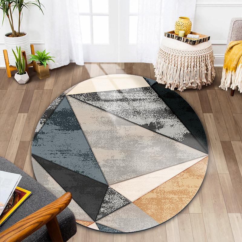 Nordic Round Carpet Table Cushion Carpets for Living Room Bedroom Decor Large Rugs for Bedroom Washable Mat