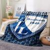 1PC Custom Name VFL Bochum Patterned Flannel Blanket Suitable For All Seasons for Home Decor Warmth and Comfort Gifts Holiday Present