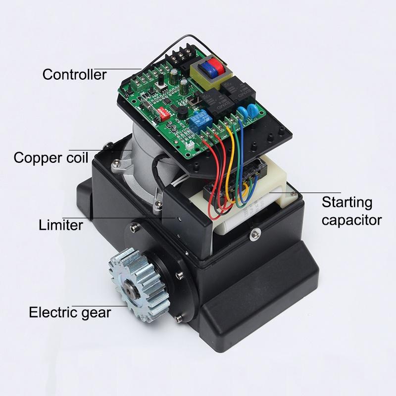 750W Electric Remote Control Sliding Door Machine Flat Door Motor Villa Door Electric Gate Opener with 2 Remote Control
