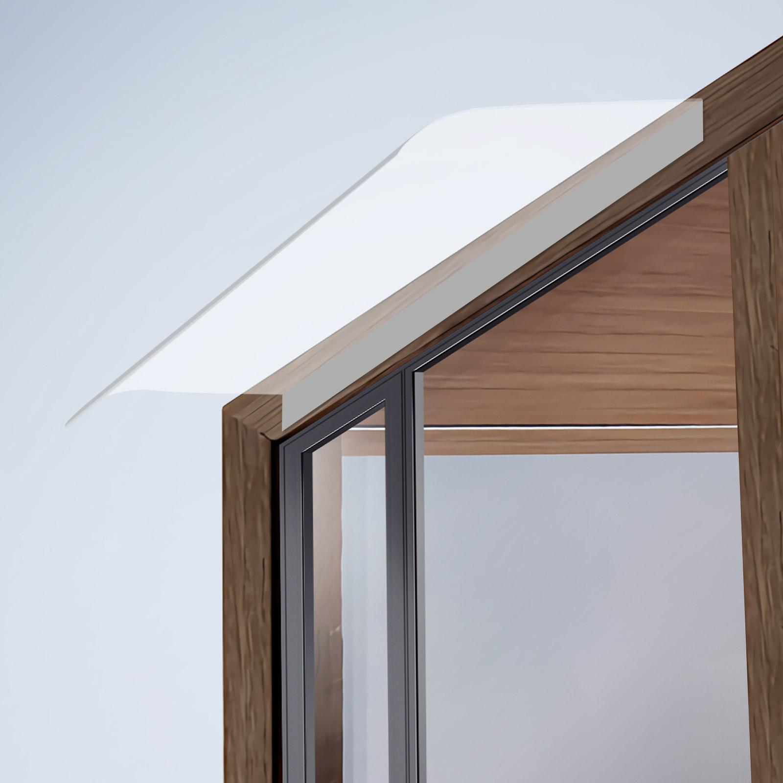 

Прозрачный поликарбонатный навес-козырек для окна, 50x100 см, уличный козырек от дождя, защитная крышка для двери толщиной 3,5 мм для наружной установки чистый