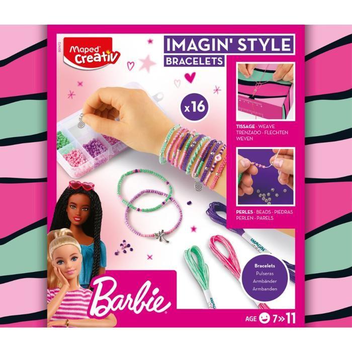 Kit de création de bijoux - Maped Creativ - Bracelets Barbie - 16 bracelets - Dès 7 ans - Coloré