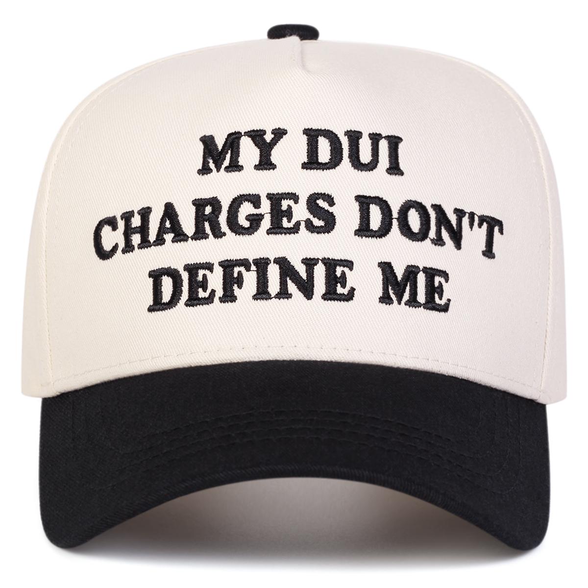 

Unisex MY DUI CHARGES Letter Embroidery Baseball Caps Spring Autumn Outdoor Adjustable Casual Hats Sunscreen Hat Sports Cap бежевый