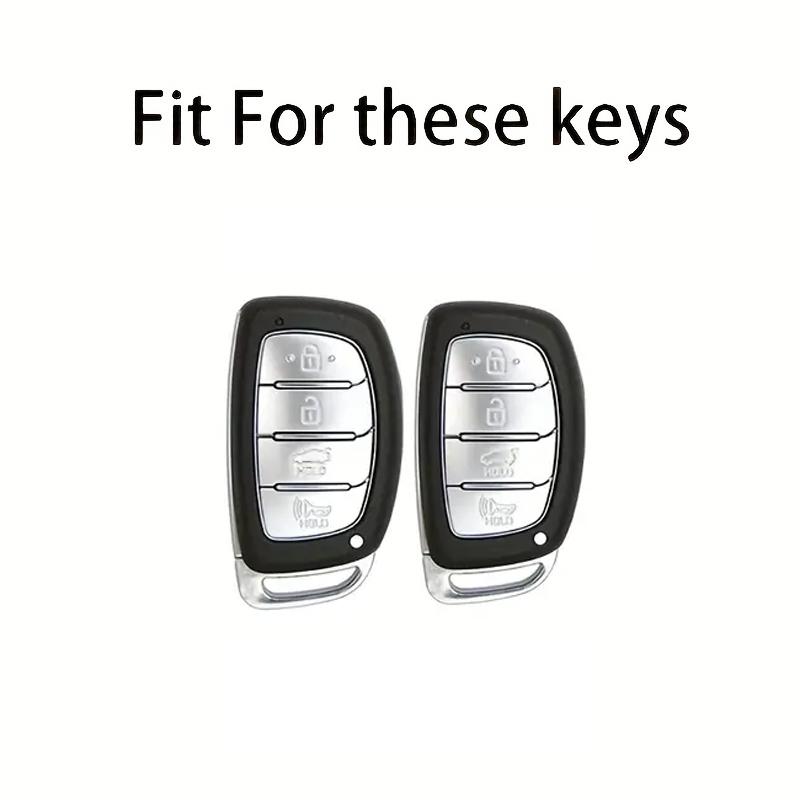 Black Warrior Style Tpu Car Key Case Cover Fob Keychain For Hyundai Tucson Santa Fe Rena Sonata Elantra Creta Ix35 Ix45 I10 I30