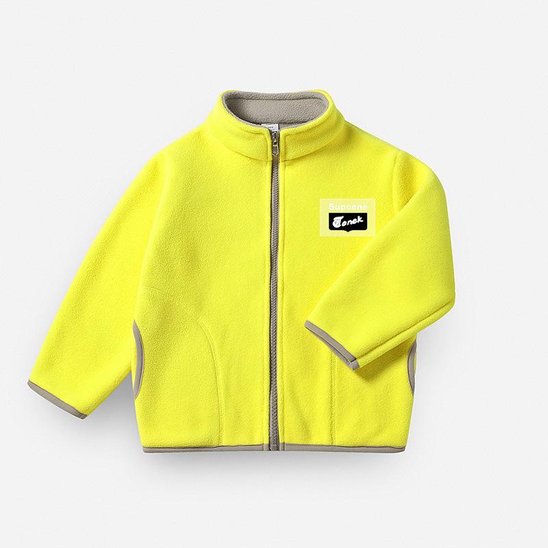 Balababy Autumn Winter Fleece Children's Jacket Stylish Fashionable Fleece Casual Jacket for Kids