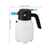 Foam Sprayer 2000mAh 1.8L Cordless Pressurized PP Electric Foam Spray Bottle for Car Washing