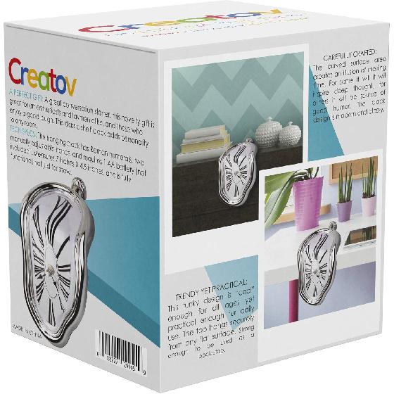 Decorative Dali Watch Melting Clock - Surrealistic Table Shelf Desk Fashion Melted Clock Salvador Dali Inspired Funny Home Decor Office Best Birthday