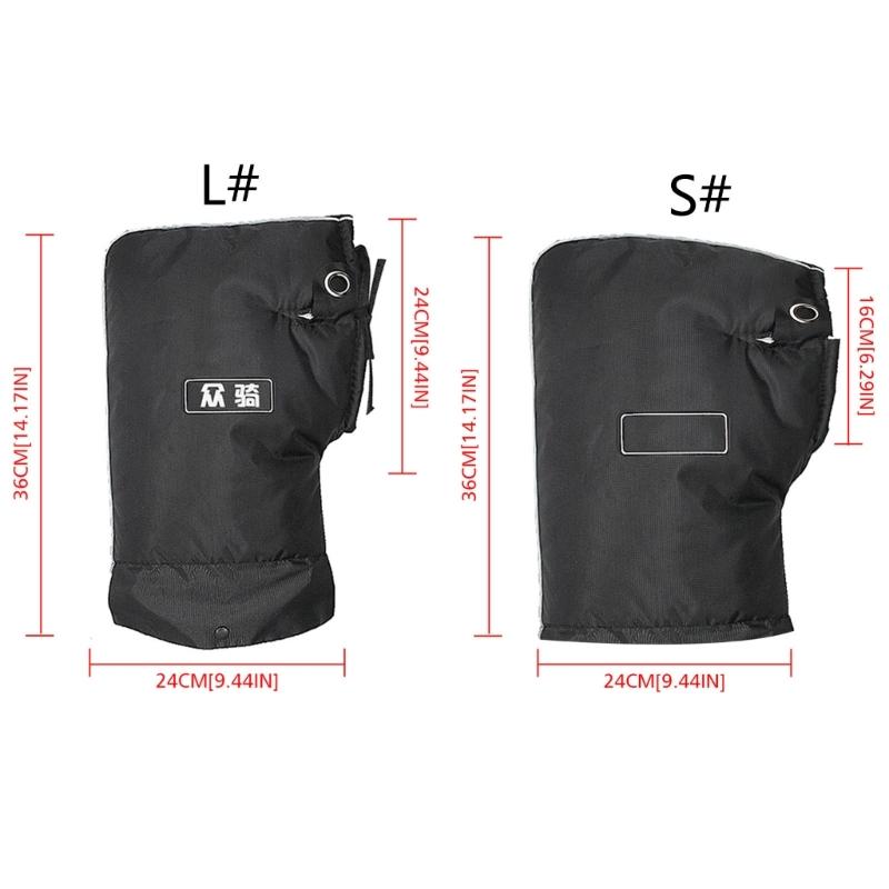 ATV-Zubehör Schneemobil Handwärmer Handschuhe für Herren, Winter Wasserdichte Lenker-Fäustlinge für Motorrad