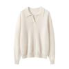 Leka Sha Women's 100% Cashmere Knit Long Sleeve Base Layer Top, Pullover, Solid Color, Autumn/Winter Sweater