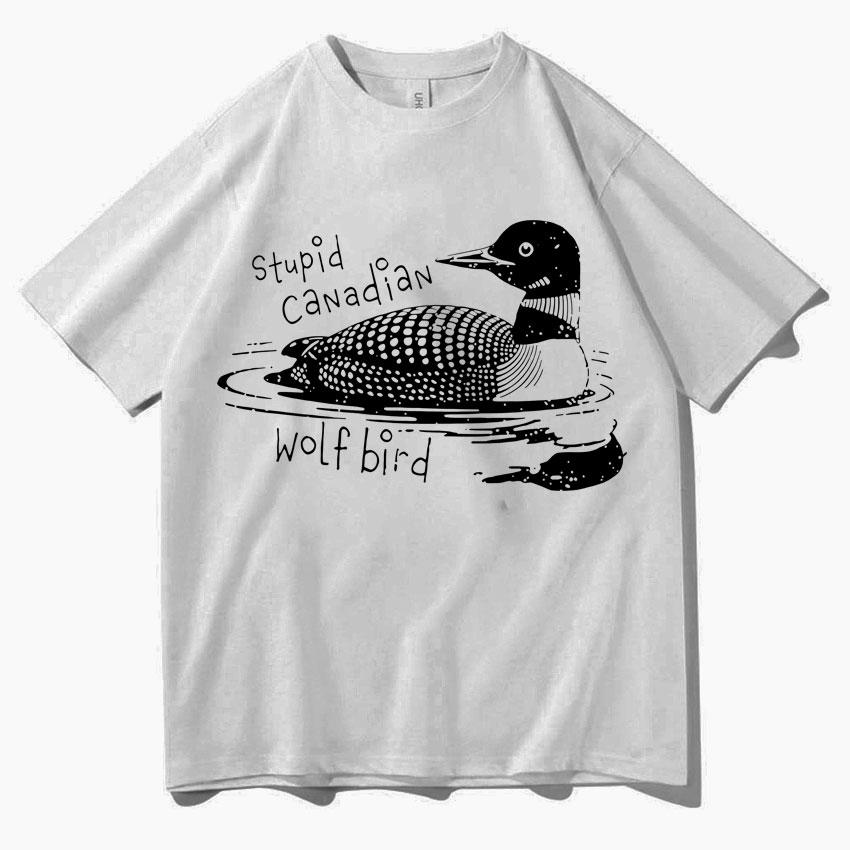 Heated Rivalry Funny Meme Graphic Oversized T Shirts Men Women Stupid Canadian Bird T Shirts Pop Casual Humor Tshirt Streetwear