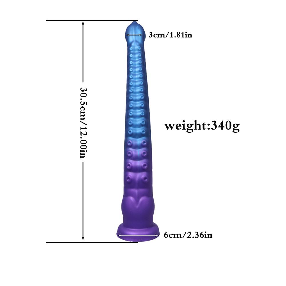 Tentacle Anal Plug - Liquid Silicone Fantasy Butt Plug with Color Mix Design, Realistic Texture for Beginners & Advanced Play Sex Toys