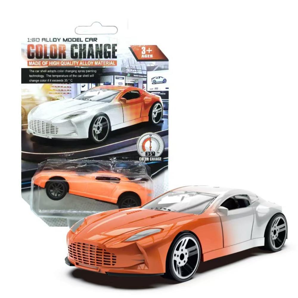 Temperature Sensitive Racing Car Model Crash-Resistant Pull Back Car Color Changing Car Kids Toy