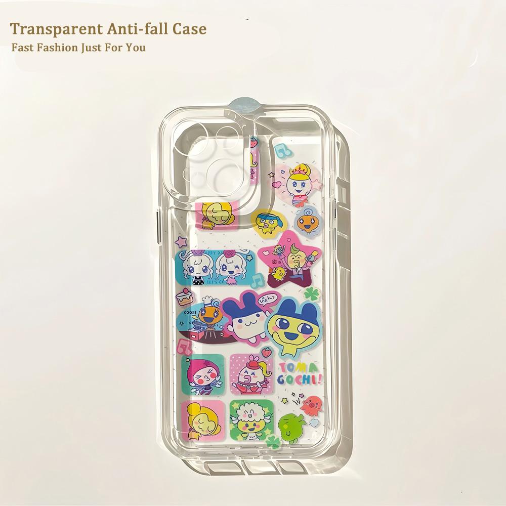 Lovely Tamagotchis Phone Case for IPhone 17 16 16e 15 14 13 12 11 Mini Pro Max X XR XSMax 7 8 Air Plus Transparent Back Cover