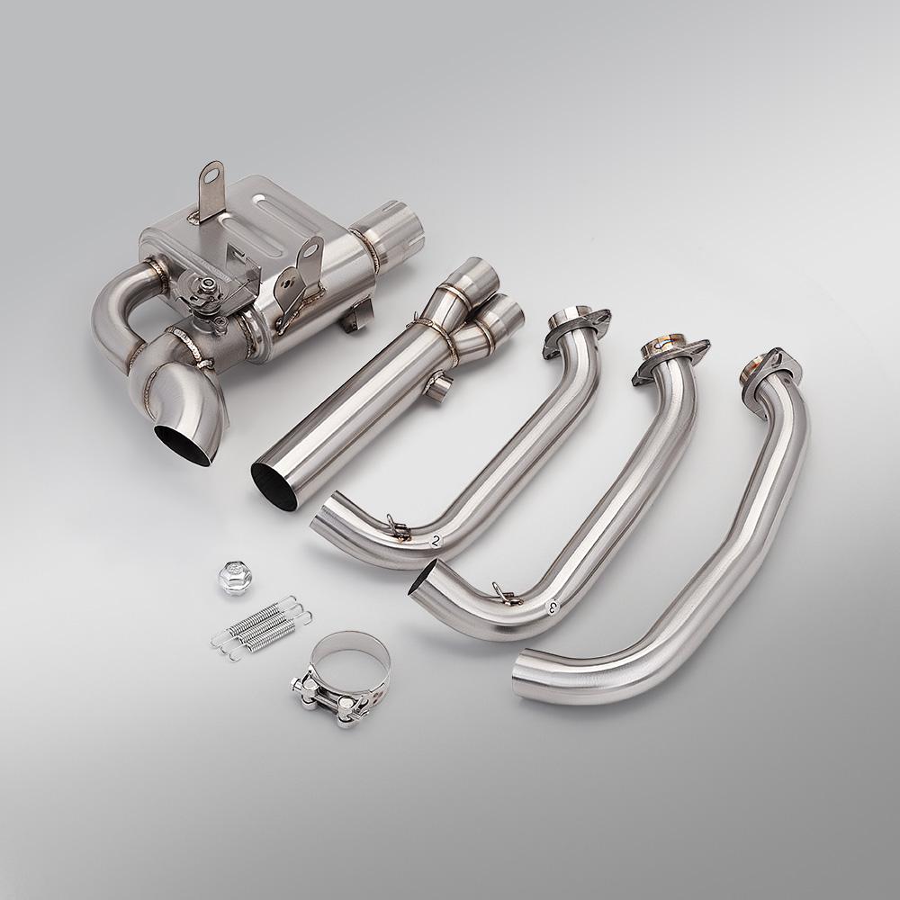 slip on Front Connect Link Pipe for CFMOTO 675SR 675SR-R 675SRR Dua lchannel valve exhaust Connect to the original car exhaust