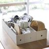 MUJI Recycled Polypropylene File Box Standard Type Wide 1/2 White Gray Approx. Width 15 x Depth 32 x Height 12 cm 83904395