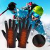 Reusable USB Heated Gloves Polyester Touchscreen Gloves Durable Rechargeable Gloves  for Winter