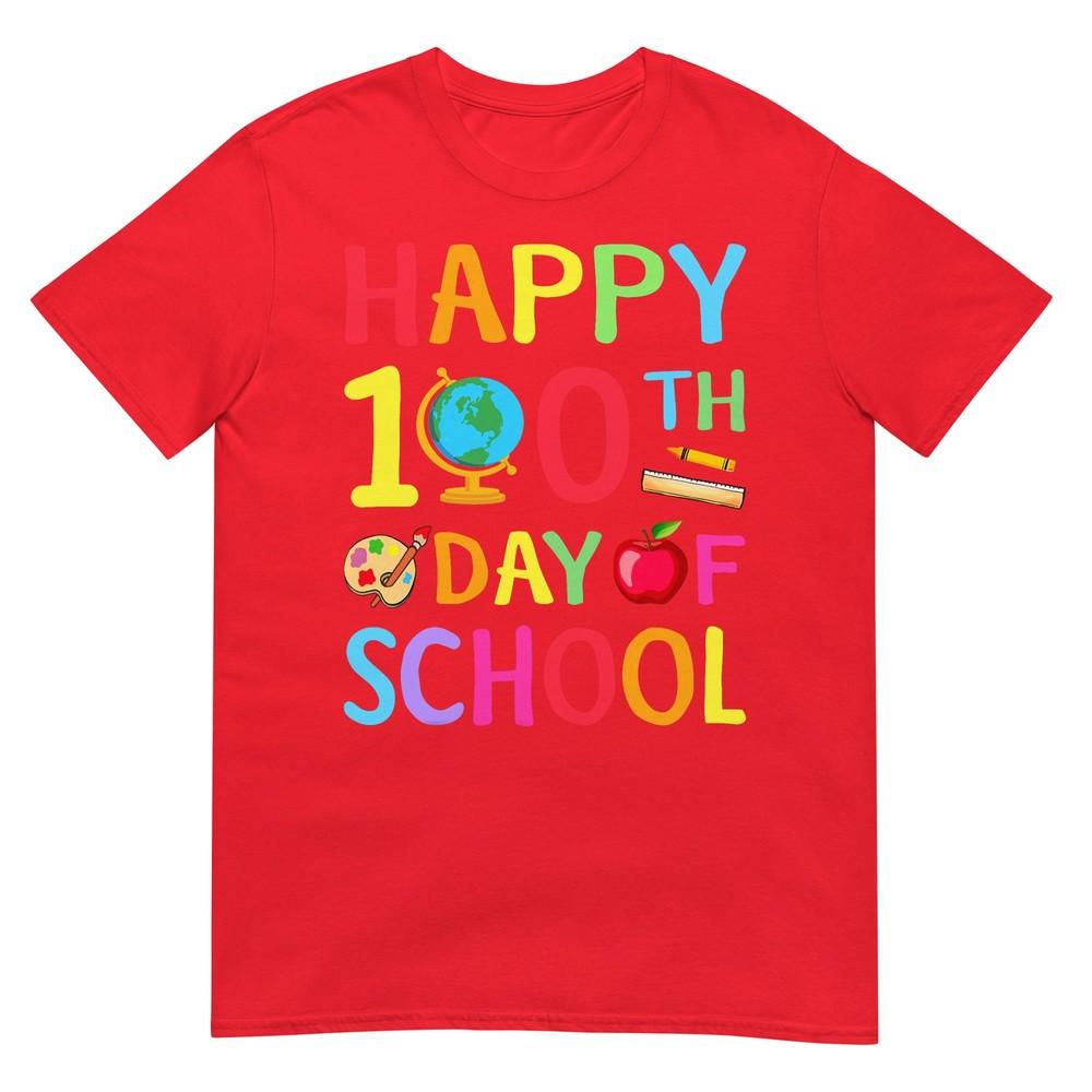 Funny School Boys Girls Kids Gift 100 Days Of School Tshirt S