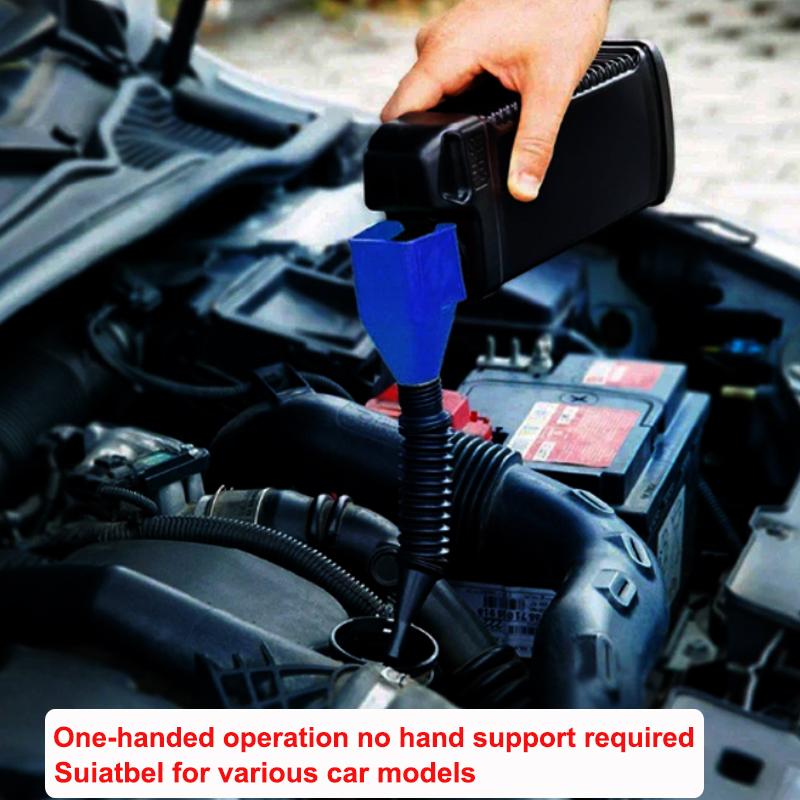 Telescopic Refueling Gas Fuel Funnel Universal Car Engine Oil Filling Funnel Equipment Oil Transfer Funnels Auto Refueling Tool