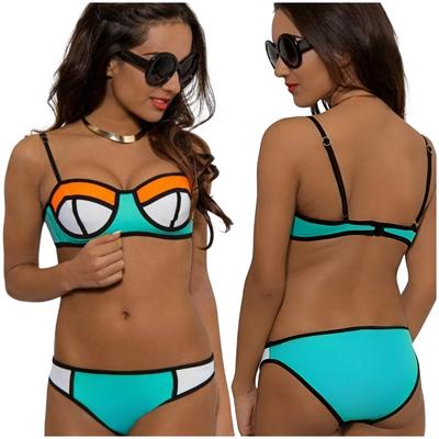 Damski strój kąpielowy dwuczęściowy, komplet bikini z wkładkami, modelujący rozmiar M Damski strój kąpielowy dwuczęściowy, komplet bikini z wkładkami, modelujący rozmiar L