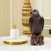 Funny Lifelike Garden Eagle Statue Waterproof Sturdy Birds Decoy Hawk Realistic Resin Crafts Animal Sculpture Home Garden Decor