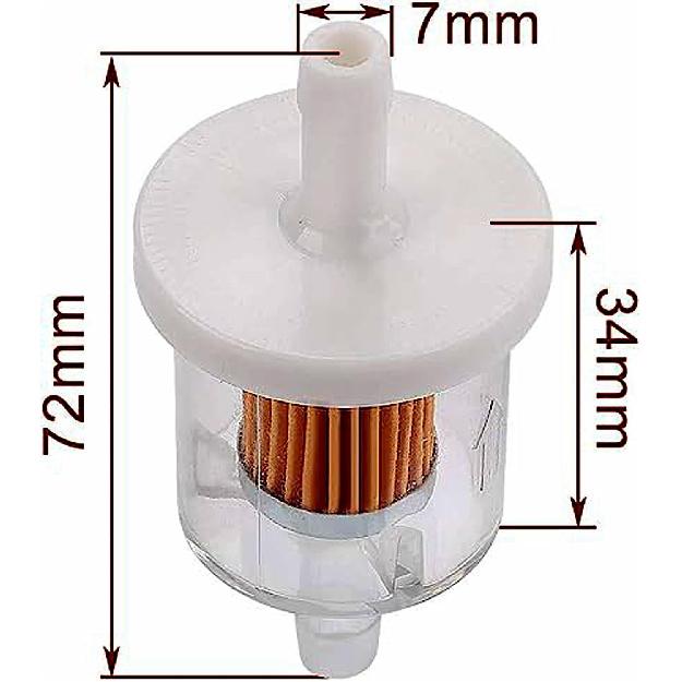 2 Pack 49019-0027 1/4 Inline Fuel Filter 49019-0014 49019-7001 for Kawasaki FX481V FX541V FX600V FX651V FX691V FX730V FX751V FX801V FX850V FX921V