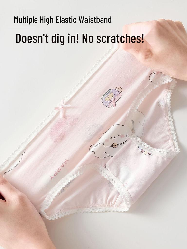 Sous-vêtements Triangle pour Enfants: Shorts Bébé Fille 100% Coton, Sans Pincement