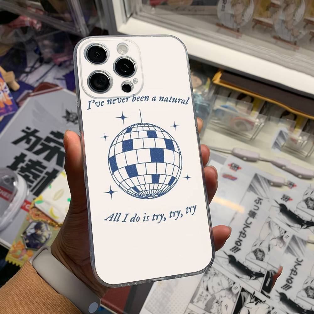 Aesthetic Taylor Song Lyrics Clear Silicone Soft TPU Phone Case For iphone 17 16 15 14 Plus 13 12 Mini 11 Pro Max Shell Capa