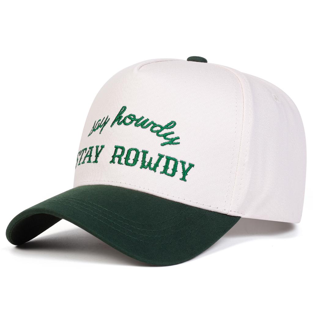 Unisex Stay Rowdy Letter Embroidery Baseball Caps Spring And Autumn Outdoor Adjustable Casual Hats Hip Hop Hat Sunscreen Hat