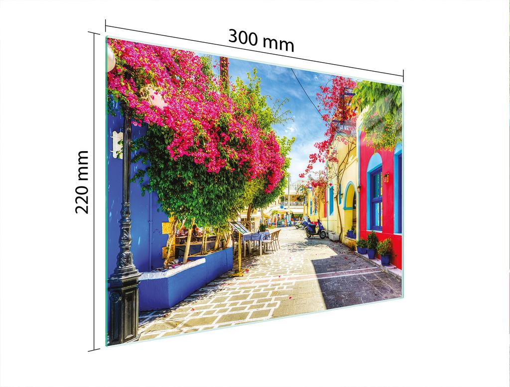 SZKLANA DESKA DO KROEJNIA 30x22 ULICZKA