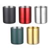 1pcs Thickened Pen Container Stainless Steel Stationery Storage Bucket Simple Pen Holder  Students