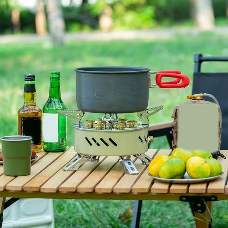 Compacts Durability Camp Stove Survival Furnaces Windproofed Hiking Field Stove for Fishing Picnics