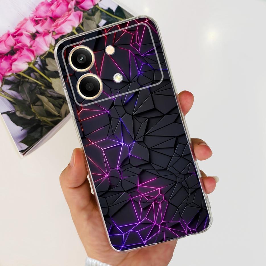 For Xiaomi Poco X6 Pro 5G Case New Fashion Painted Cover Clear Silicone Phone Case For Xiaomi Poco X6 Neo PocoX6 Pro Soft Fundas