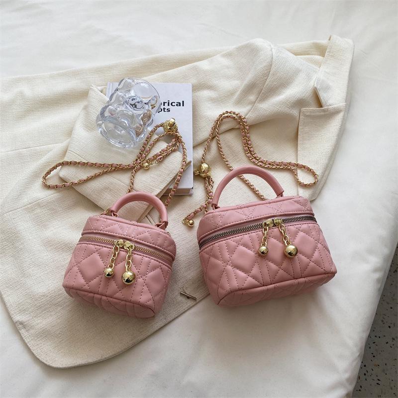 Sac Messenger Mini Chaîne Tendance pour Femmes 2025 - Collection Printemps/Été, Sac à Main Carré Petit et Polyvalent à la Mode