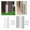 2Pcs Siding Corner Guards Protector with 89° Angles Rustproof Metal Corner Guard for Outdoor Wall Vinyls Siding Guards