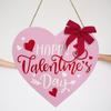 Romantic Red Heart Hanging Ornament Handmade Happy Valentines Day Decor  Wedding Party