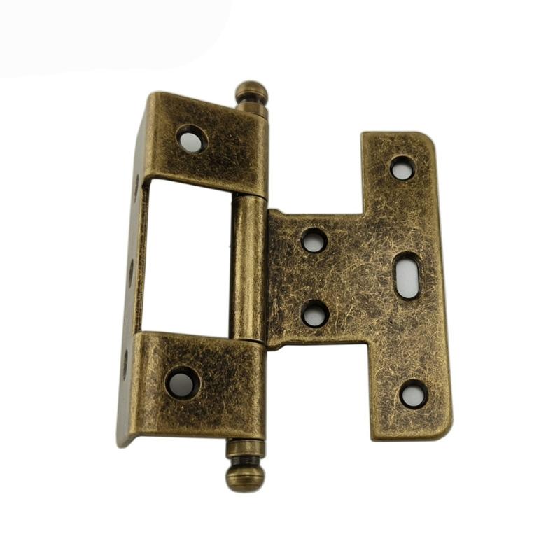 Concealed Triple Fold Hinges Easy Installation Corrosion Resistant Wooden Door Hinges For Foldable Tables Wardrobes