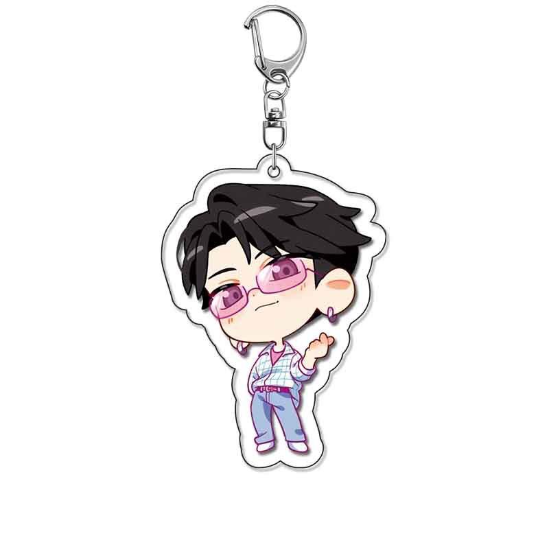 Kpop Ghost Hunter Demon Hunter Girl Group Keychain Demon Hunter Peripheral Second Dimensional Acrylic Pendant Millet Gift