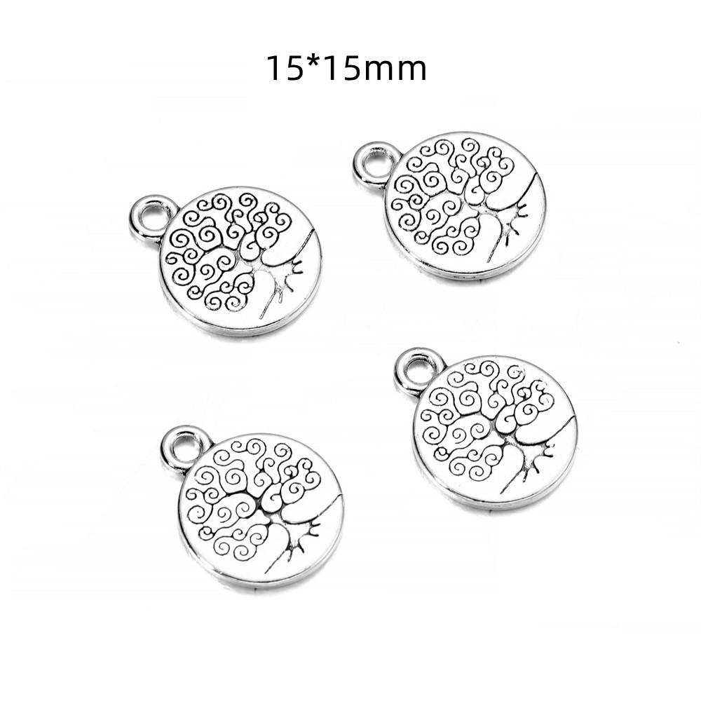 10pcs/lot Antique Chakra Charm Yoga OM Buddha Lotus Charm Pendants For Diy Jewelry Making Findings Bracelet Accessorie
