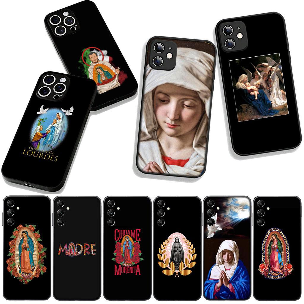 Cover for Apple iPhone 16 15 14 Plus 13 12 Mini 17 Pro Max + ProMax 16E Air 16+ 15+ Phone Case Madre Mary Virgen de Guadalupe