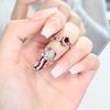 Niche Original Design Nail Ring, Birth Year Red Lucky Trendy Cool Female High Sense Index Finger Opening Ring